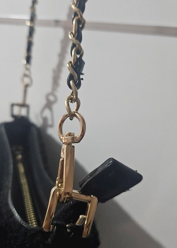 Pierre Cardin Zincir Detaylı Siyah Kadın Çanta