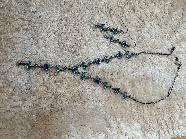 Beden kolye ve küpe set