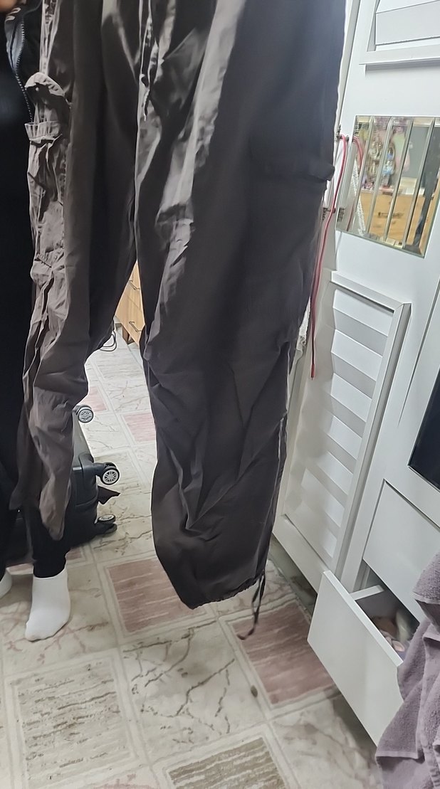 Bershka Keten Bol Kesim Kemerli Kadın Pantolon - Görsel 2