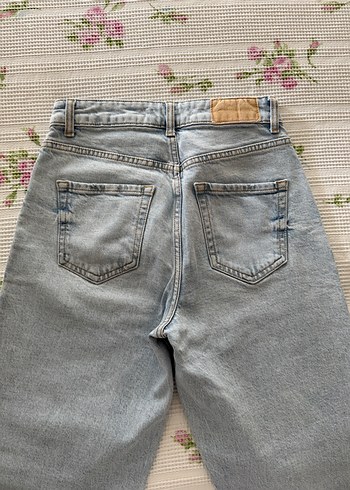 Açık mavi Kadın Denim Pantolon, Fermuarlı, Normal Boy - Görsel 4