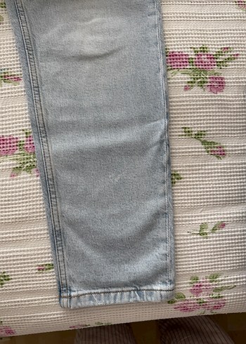 Açık mavi Kadın Denim Pantolon, Fermuarlı, Normal Boy - Görsel 2