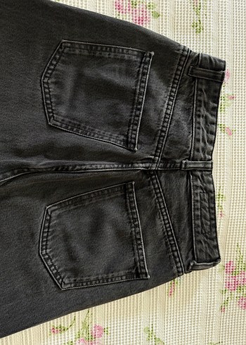 Gri Tie-Dye Kadın Uzun Kot Pantolon - Görsel 5