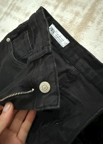 Siyah Dar Kesim Midi Kadın Jean - Görsel 2