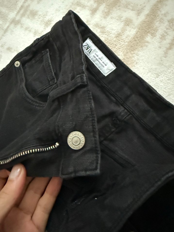 Siyah Dar Kesim Midi Kadın Jean - Görsel 2