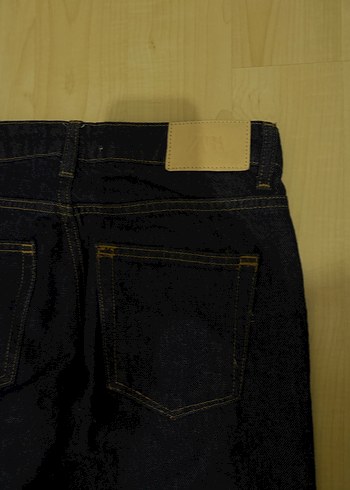 Siyah Kadın Denim Pantolon Midi Boy - Görsel 4