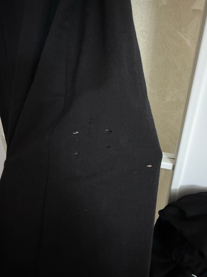 Kadın Siyah Keten Midi Tulum - Görsel 5