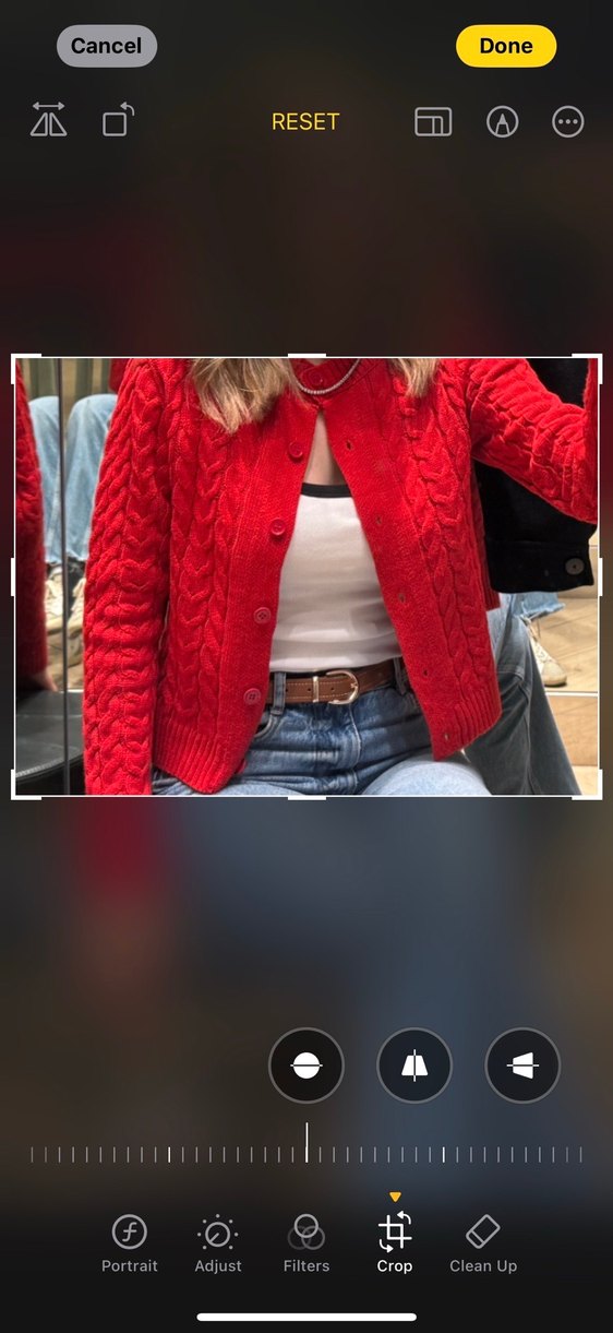 Düğmeli Kırmızı Örgü Kadın Hırka - Görsel 5