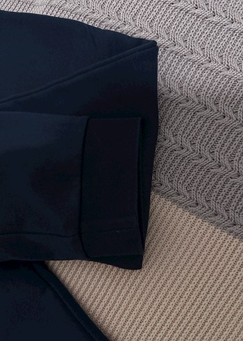 Siyah kadın  Rahat Kesim Eşofman Altı - Görsel 6