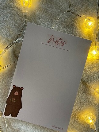  Ayıcık A6 Notes Defter