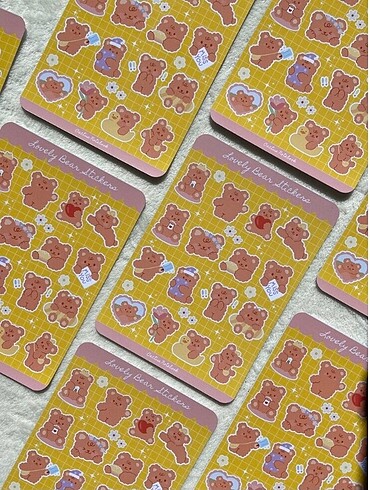 Lovely Bear Stickers