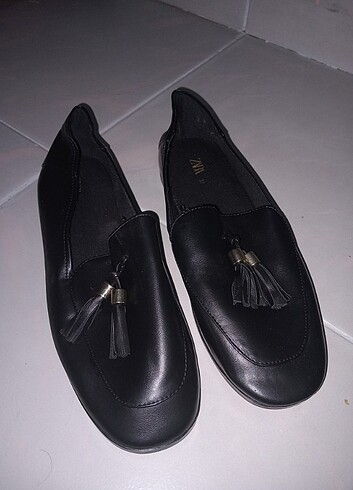 Zara loafer yumuşak derili