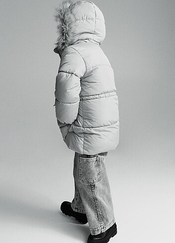 18-24 Ay Beden pembe Renk Hm marka uzun model mont 92cm