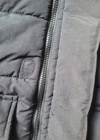 Siyah Kapüşonlu Erkek Çocuk Streetwear Mont - Görsel 4