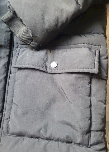 Siyah Kapüşonlu Erkek Çocuk Streetwear Mont - Görsel 6