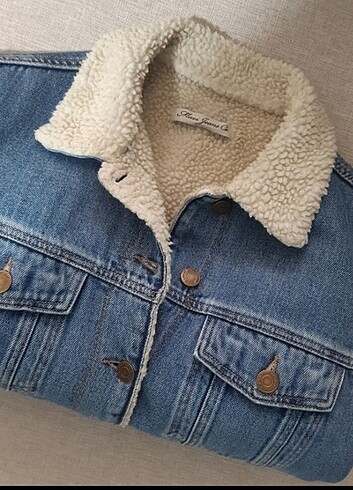 xs Beden Mavi Jeans Kot Ceket