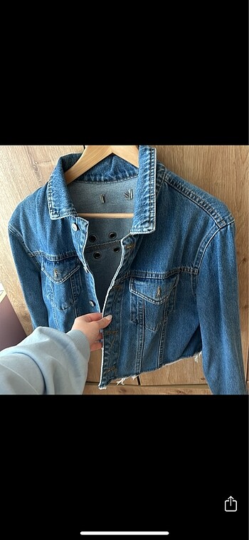 s Beden Crop kot ceket