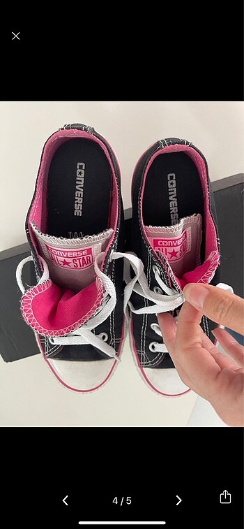 35 Beden siyah Renk Converse All Star Siyah