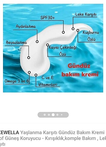  Beden İki adet gündüz bakım kremi