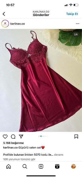 40 Beden bordo Renk Gecelik