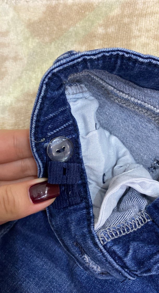 Erkek Çocuk Kürklü Mavi Denim Pantolon - Görsel 3