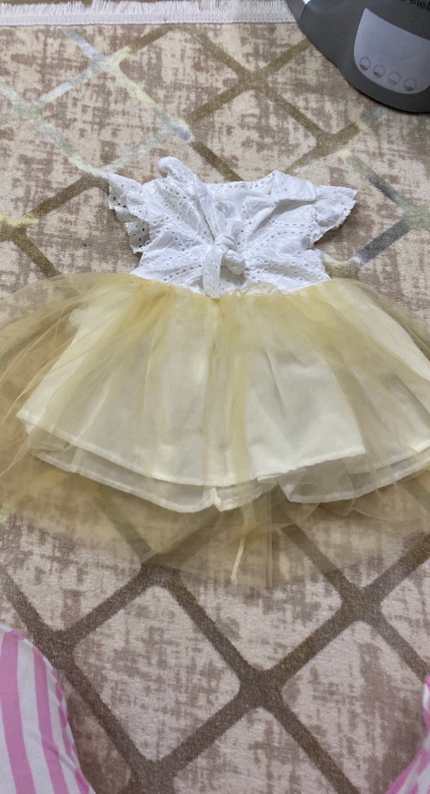 Kız Çocuk Beyaz Dantel Bohem Elbise - Görsel 2