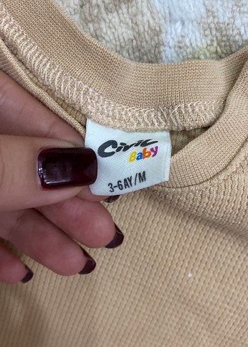 Bej Erkek Çocuk Uzun Kollu Sweatshirt - Görsel 2