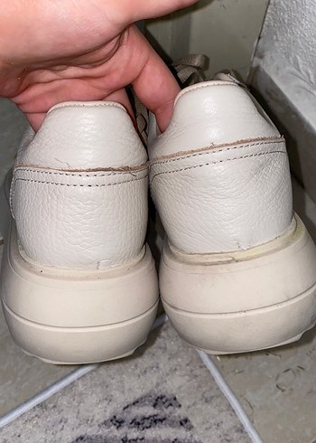 Bej Platform Topuklu Kadın Spor Ayakkabı - Görsel 7