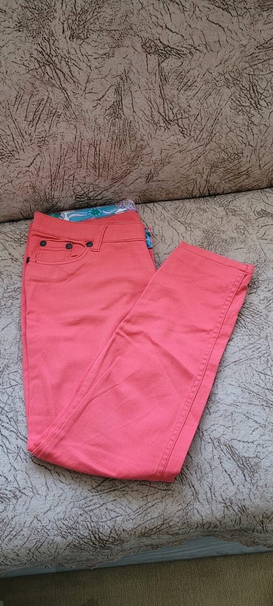 Düğmeli Pembe Kadın Kumaş Pantolon - Görsel 2