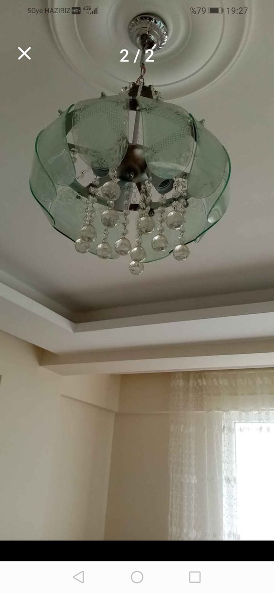 Beyaz Kristal Avize - Görsel 2