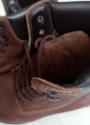 1 iki kez kullanıldı çok kaliteli bot kışlık deri bot tertemiz - Görsel 8