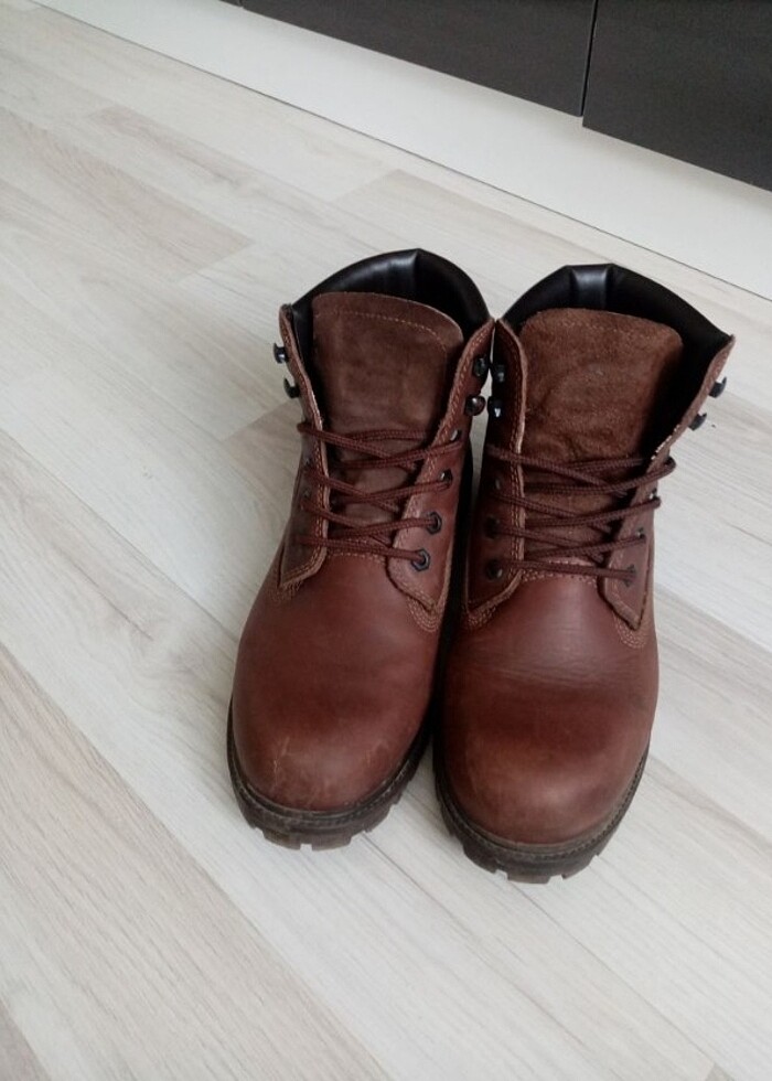 1 iki kez kullanıldı çok kaliteli bot kışlık deri bot tertemiz - Görsel 2