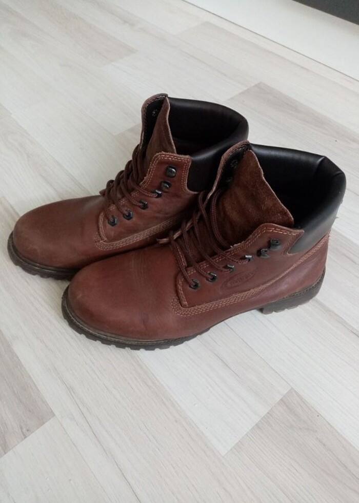 1 iki kez kullanıldı çok kaliteli bot kışlık deri bot tertemiz - Görsel 5