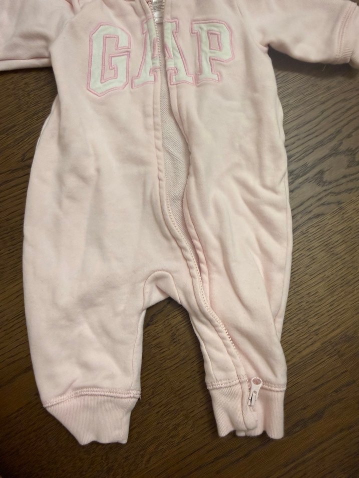 Gap Fermuarlı Pembe Bebek Tulumu - Görsel 2