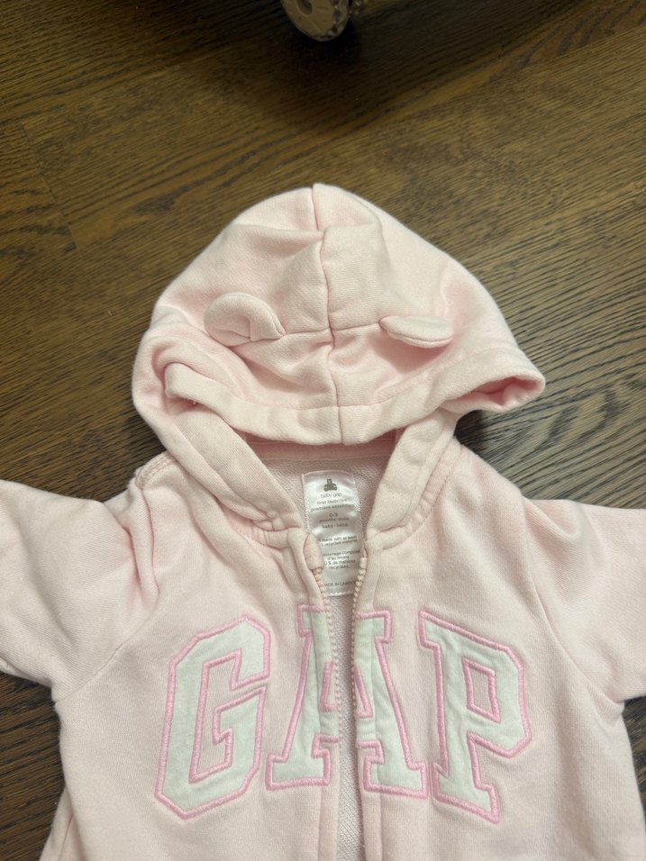 Gap Fermuarlı Pembe Bebek Tulumu - Görsel 4