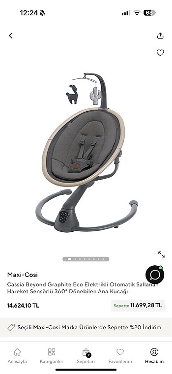 Maxi cosi ana kucağı