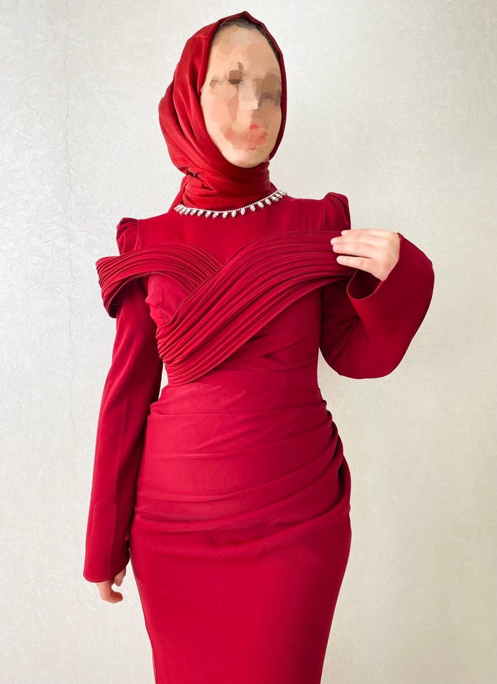 Kırmızı balık model abiyem - Görsel 2