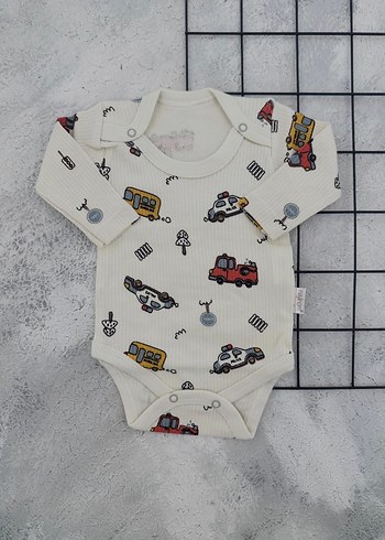 Renkli Baskılı Bebek Erkek Body - Görsel 2