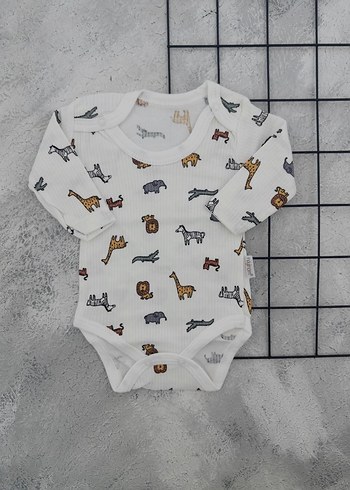 Renkli Baskılı Bebek Erkek Body - Görsel 3