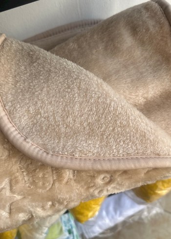 Nakışlı Bebek Battaniyesi Bej Renk - Görsel 3