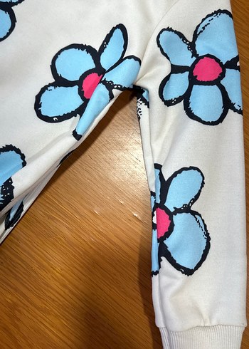 Bebek Kız Çiçek Desenli Uzun Kollu Takım - Görsel 3