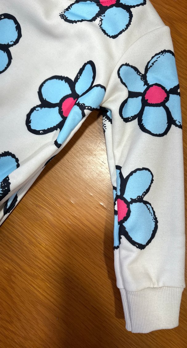 Bebek Kız Çiçek Desenli Uzun Kollu Takım - Görsel 3