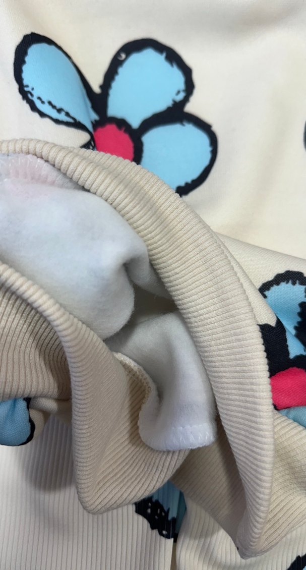 Bebek Kız Çiçekli Uzun Kollu Takım - Görsel 3