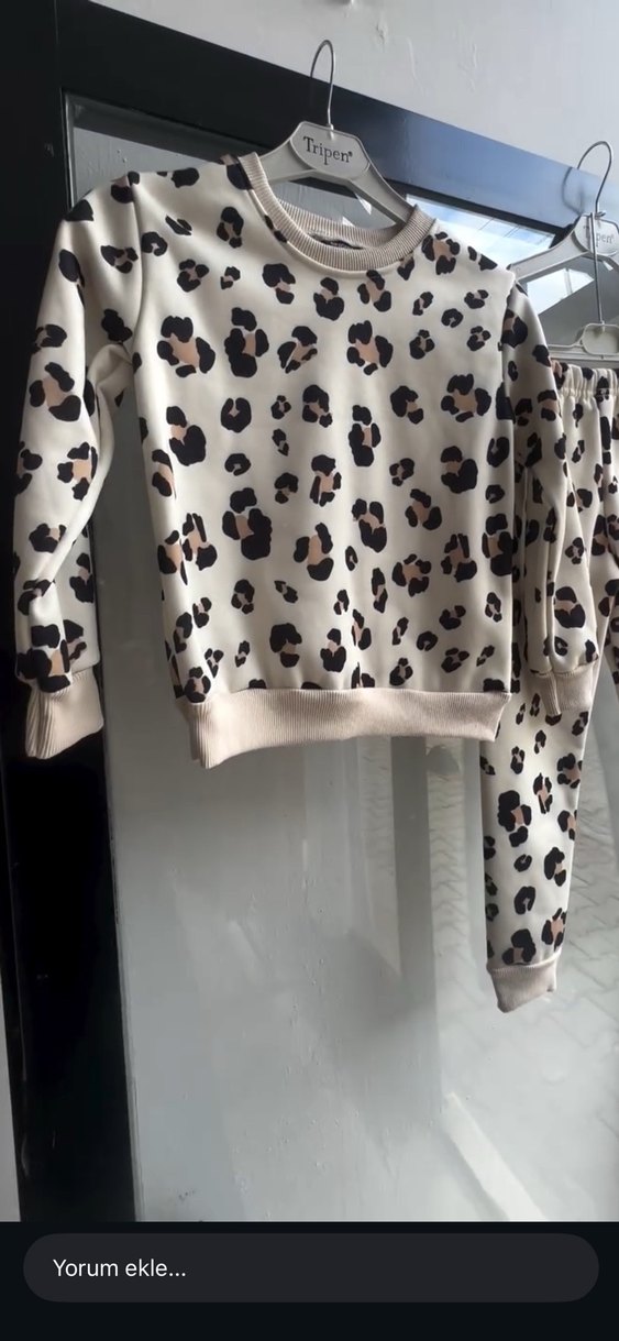 Leopar Desenli Kız Eşofman Takımı - Görsel 2