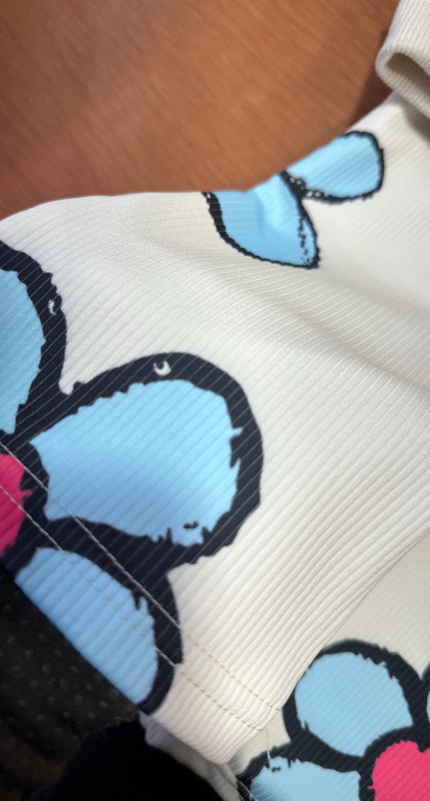 Çiçek Desenli Beyaz Kız Eşofman Takımı - Görsel 4