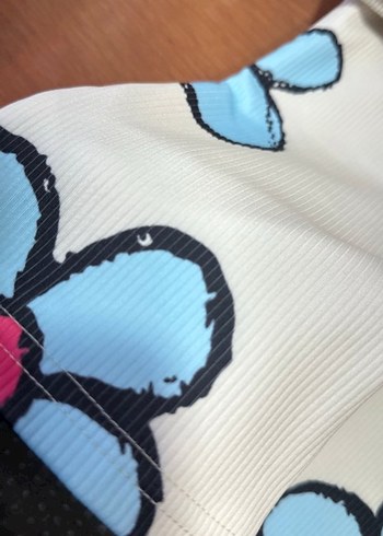 Bebek Kız Baskılı Uzun Kollu Beyaz Takım - Görsel 4