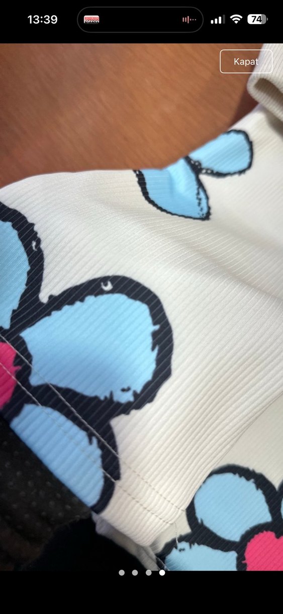 Çiçek Desenli Bebek Kız İkili Takım - Görsel 4