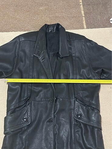 Vintage deri mont - Görsel 6