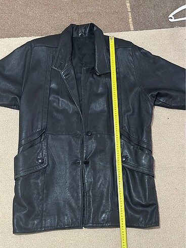 Vintage deri mont - Görsel 7