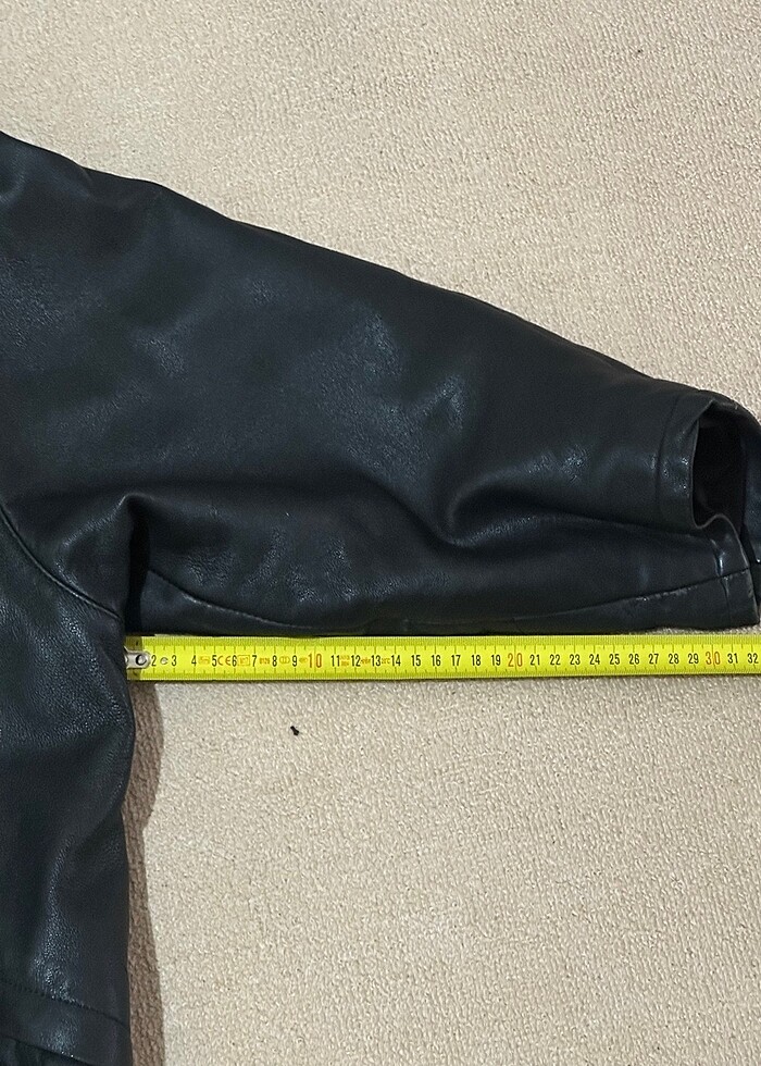 Vintage deri mont - Görsel 5