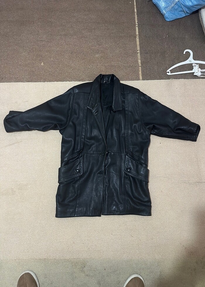 Vintage deri mont - Görsel 4